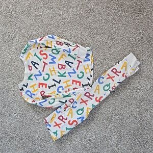 4T Pajama Set ABCs Alphabet print Multi-color Old Navy Boys Girls